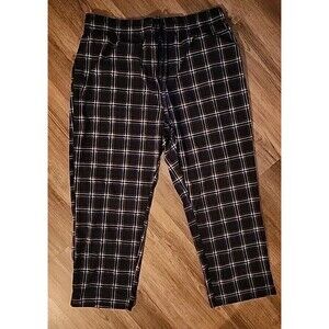 Nautica Mens Pajama Pants XXL Plaid Blue Fleece Elastic Waist Drawstring